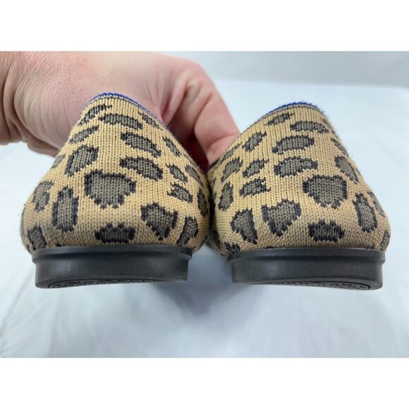 Rothys Spotted Leopard Print Loafers Slip On Round Toe Animal size 8 - Picture 4 of 12